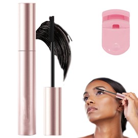 Comparison K Mascara, Comparison Mascara 2025 tubing mascara Black & Brown Duo Lengthening and Curling Eyelashes, Waterproof & Sweatproof Long Lasting Smudge-Proof for Lash Makeup (Black, 1)