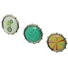 Paper Fasteners FMHXG 50pcs 9mm Round Mixed Pattern Brads Metal