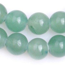 Natural Green Aventurine Jade Gemstone Semi Precious Stone Round 8mm Loose Beads for Jewelry Making Bracelet Necklace Crafts 15 Inch
