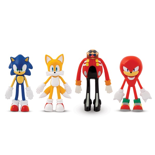 TCG Toys Bend-Ems Sonic The Hedgehog 4 Pack