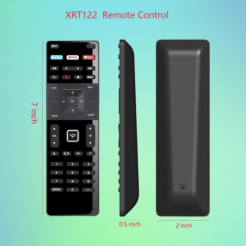 GHUST XRT122 Replacement Remote Control for VIZIO Smart TV D60-D3