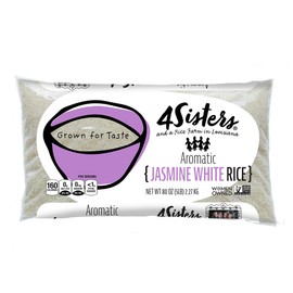 4Sisters - Premium Long Grain Aromatic Jasmine White Rice - 5lb
