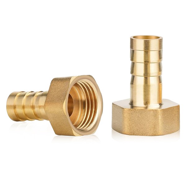 CXNXFD 2 pieces 1/2 inch brass hose nozzle, 10 mm