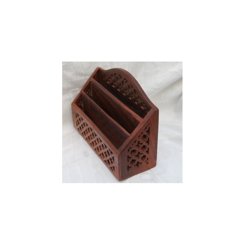 Solid Wood Letter/ Paper Rack (L)