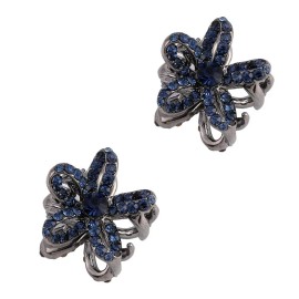 Milisten 2Pcs Mini Hair Claw Clip, Rhinestone Non Slip Jaw Clips, Flower Shape Hair Ac