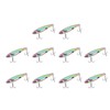 10PCS Fish Shape Artificial Bait High Simulation Aluminum Alloy Fishing