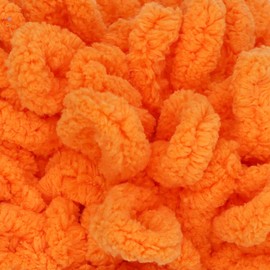 JubileeYarn Fun Finger Loops Yarn - Jumbo Polyester - 100g/Skein - Orange Peel - 5 Skeins