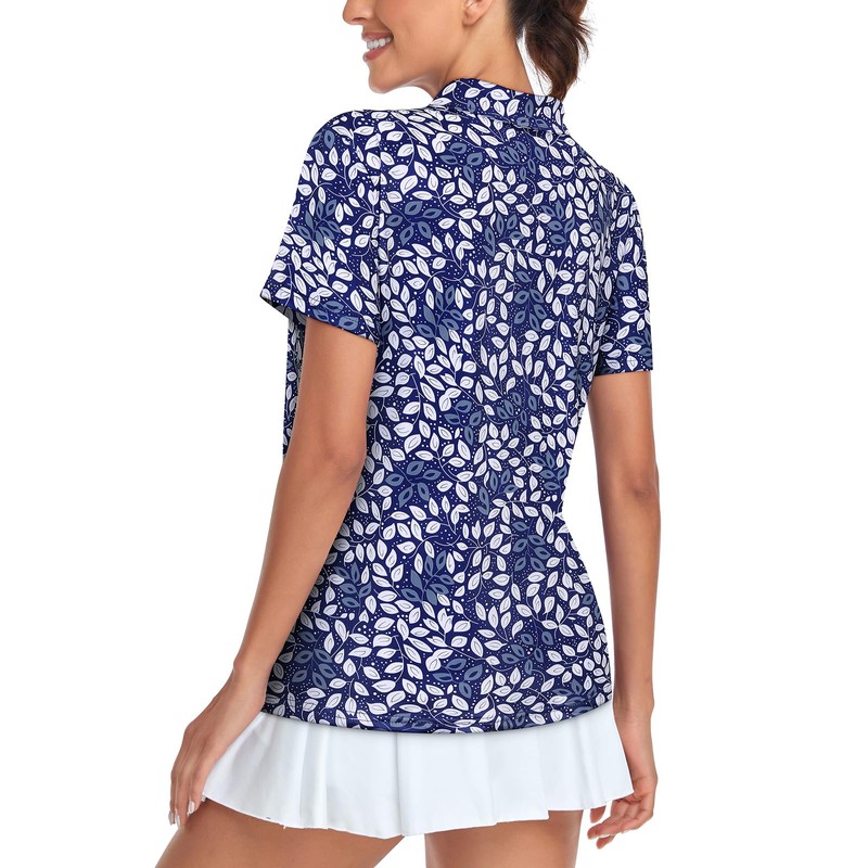 Tanst Sky Womens Golf Shirts, Loose Fit Short Sleeve Golf