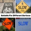 Slow Stencil, 36" Letter Height, Reusable Foldable Silicone Slow Pavement