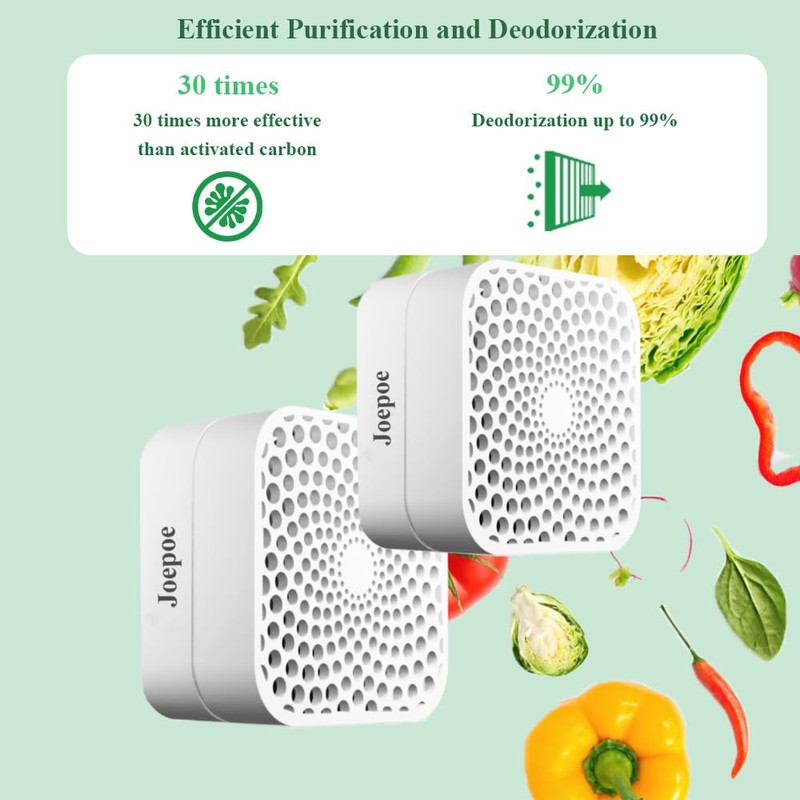 Refrigerator Deodorizer Lasts for 10 Years, Odor Eliminator 99%