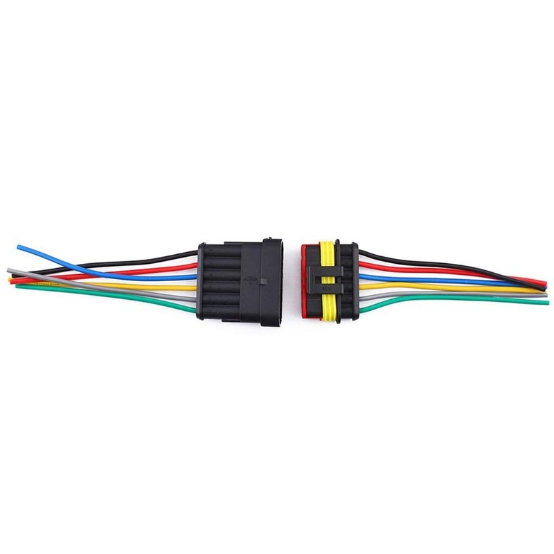 6 Pin Connector, 6 Pin Cable Connector Plug Waterproof Quick