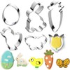 Easter Cookie Cutter Set, 6 Pieces Stainless Steel Cookie Cutter
