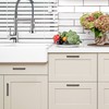 Ravinte 15 Pack 4 inch Hole Centers Matte Black Cabinet