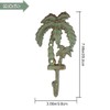 Nelatao Palm Tree Cast Iron Wall Hooks Outdoor Towel Hooks