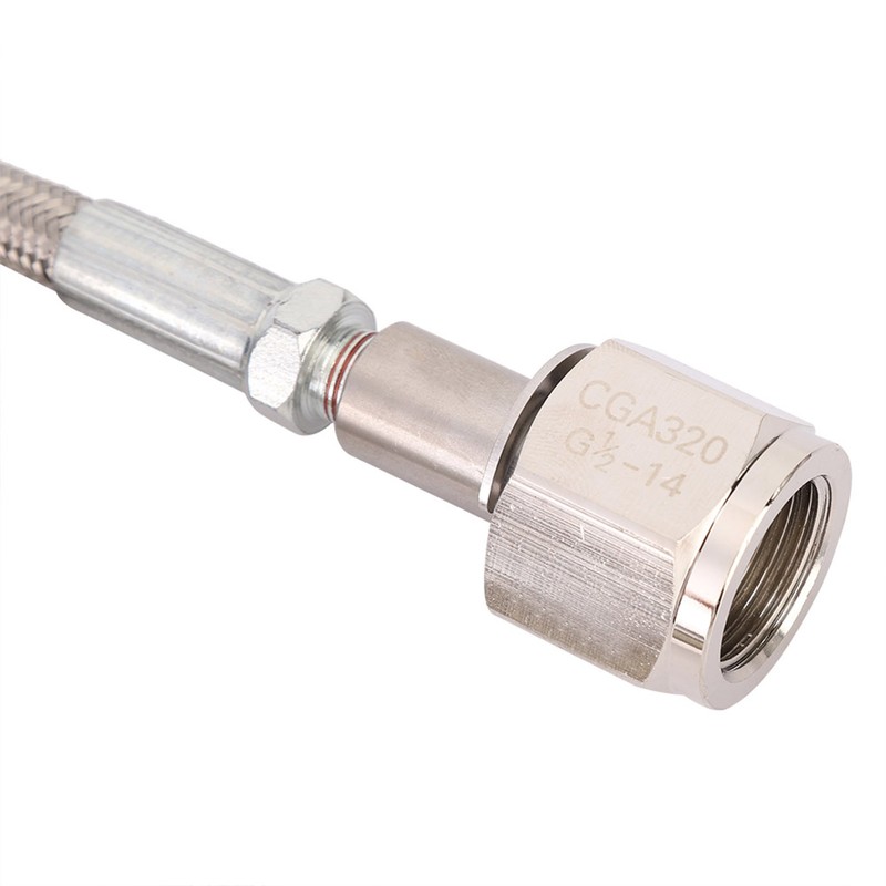 1m G1/2 High Pressure Hose CO2 to External CGA320 Tank