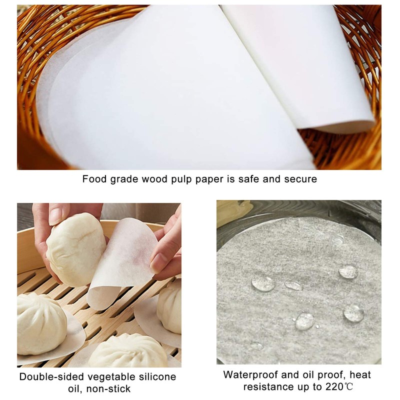 Burger Paper Round Parchment Paper 15 cm Non-Stick Paper for