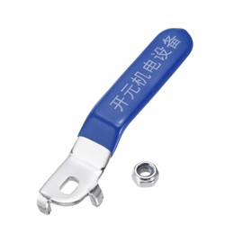 PATIKIL Lever Handle for Ball Valve, 1pcs Metal Valve Handle Total Length 94mm with Hole Size 8x5x3mm for Outdoor Faucet Replacement Repair Hose Bib Blue