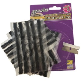 Majic Tire Repair Plugs with a Razor Blade Bonus, 30 Inserts
