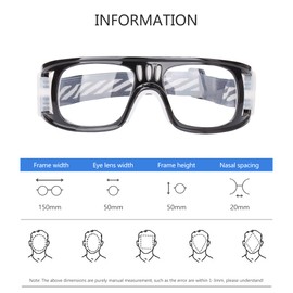 SooGree Gafas deportivas para hombres y mujeres, gafas de sol protectoras polarizadas deportivas para ciclismo (marco negro con almohadillas blancas), absorción de golpes antivaho con correa ajustable