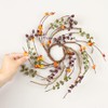 Factory Direct Craft Fall Artificial Bittersweet Candle Wreath Rings Set