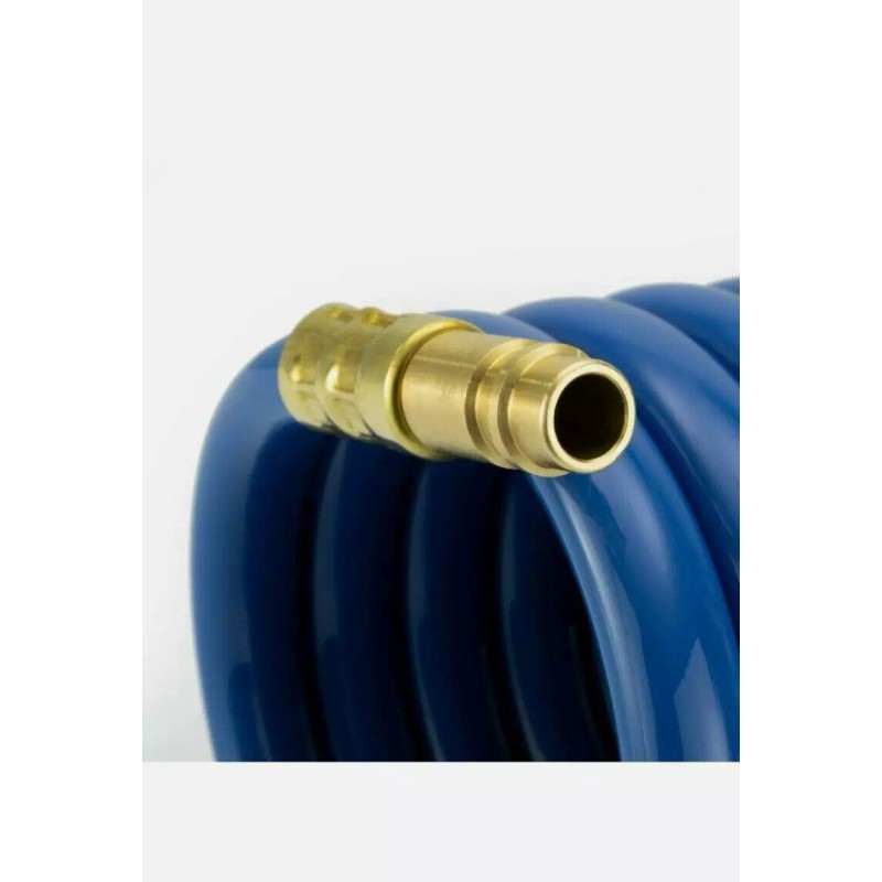 RV Exterior Shower Hose 15' Coiled Water Hose Optional Quick