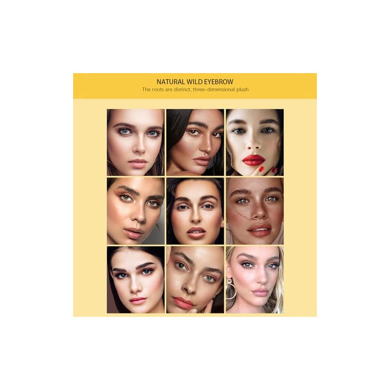 Crema para peinar cejas, jabón tridimensional incoloro para cejas, fijación