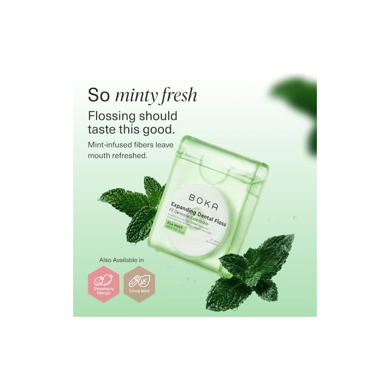 Boka Hilo de menta Ela Hecho de cera vegetal natural,