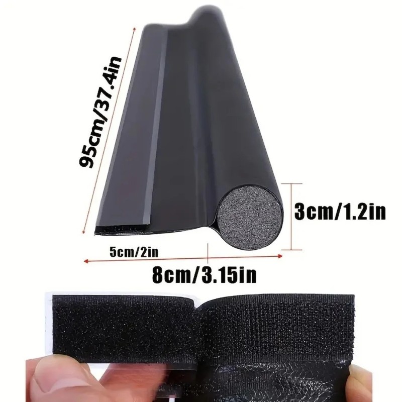 OrganiMax Door Bottom Sealing Strip – Adjustable Weatherstrip Draft Stopper,