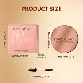 Transparent Eyebrow Gel, Eyebrow Styling Gel, Waterproof Eyebrow Soap Kit, Brow Fix Shaping Wax, 3D Brush Styling Soap Brow for Lamination Effect