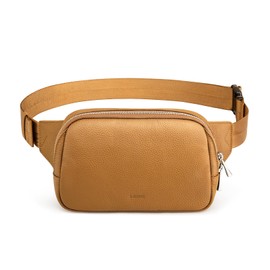 S-ZONE Leather Fanny Pack for Women RFID Blocking Waist Belt Bag Crossbody Purse