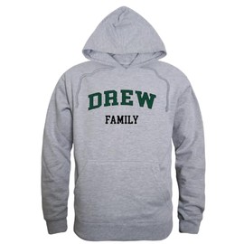 W Republic Drew University Rangers Family Hoodie Sweatshirts - Heather Grey, Small