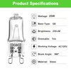 G9 Bulb 25W, 12 Pack G9 Halogen Light Bulbs 2