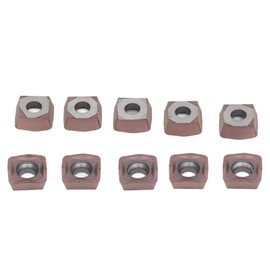 10PCS Coated Carbide Inserts Indexable CNC Milling Inserts Lathe Cutting Tool Machine Clip Type