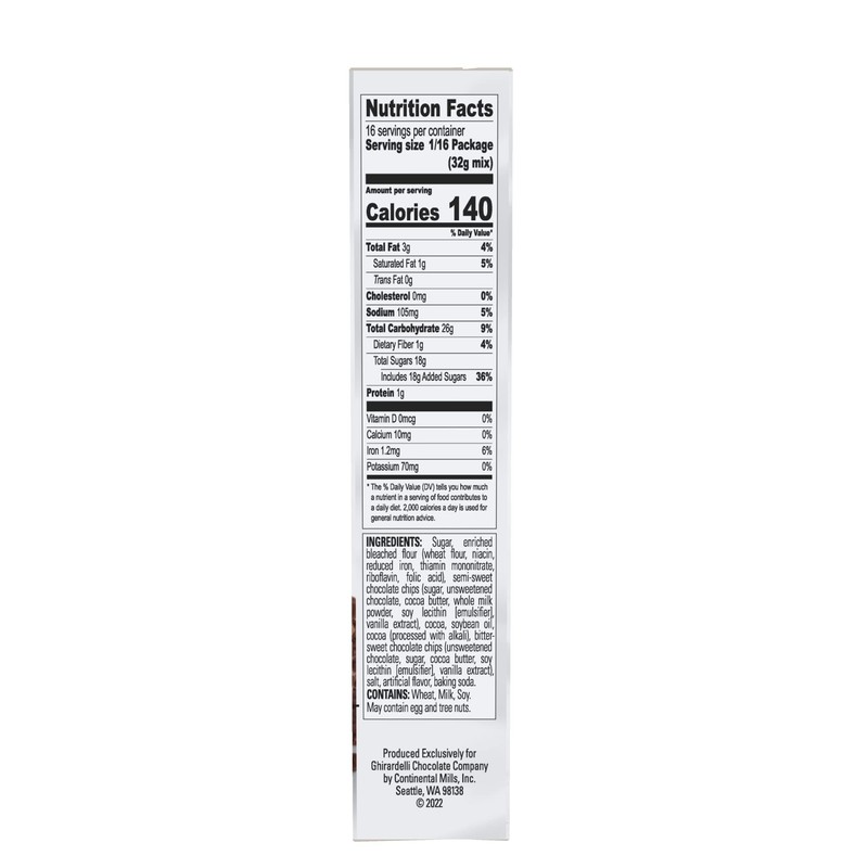 Ghirardelli Chocolate - Double Chocolate Premium Brownie Mix 18 oz.