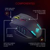 Redragon M908 12400 dpi Impact MMO Mouse para Juegos con