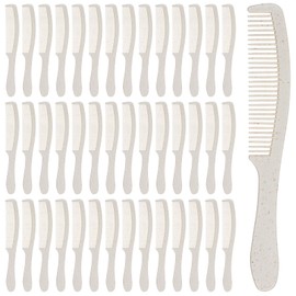 200 Pcs Disposable Combs Individually Wrapped, Plastic Wheat Straw Hair Combs Bulk, for Homeless, Travel, Hotel, Airbnb,Shelter, Nursing Home, Charity, Church