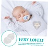 ORFOFE 6 Pcs Boxes Heart Shape Pacifier Cases Durable Storage