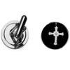 Church Cross codezz30 Dome Cufflinks Groom dad Wedding Jewellery boxed