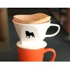 Simply Charmed Pug Coffee Pour Over Single Cup Ceramic Brewer
