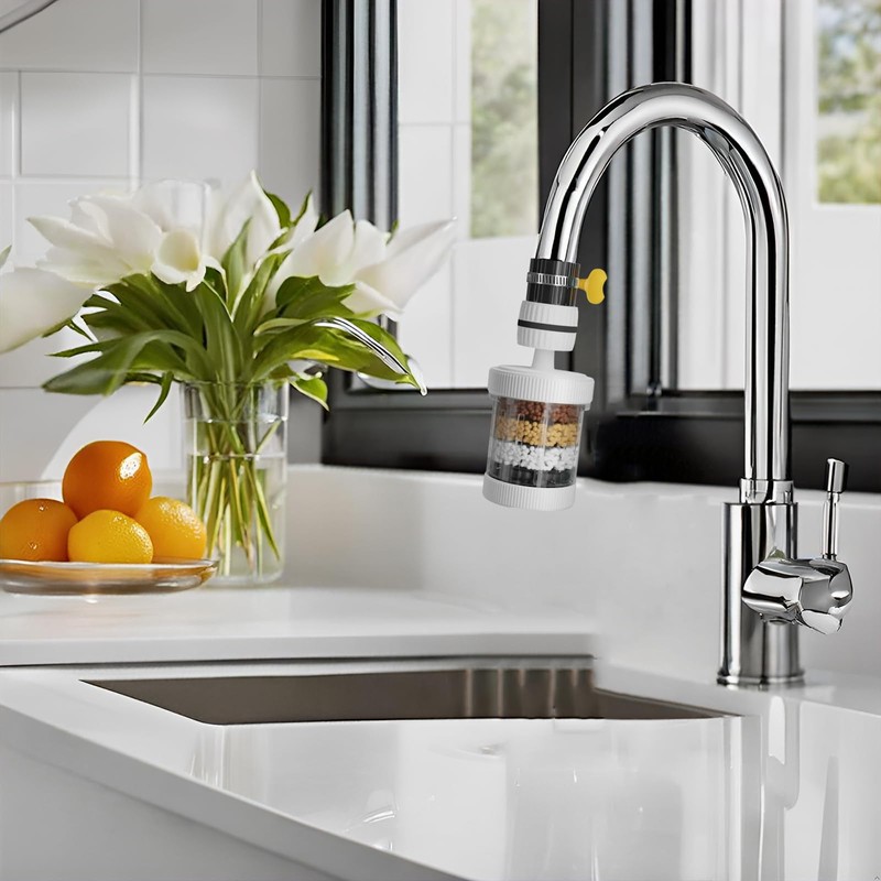 2 Pieces Water Filter Tap 360 Water Filter Tap 6