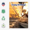 Happy Birthday Sailboat Greeting Card – with sailboat & sunset