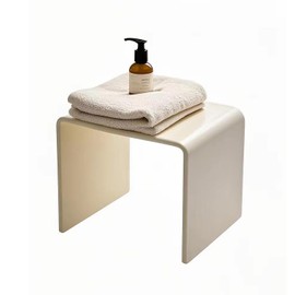 Acrylic 13" W Small Kids' Step Stool,Plant Stand,Multi-Use as Shower/Water-Resistant Stool,Clear Footstool for Bathroom, Seating and Placing Items,Holds Up to 250lbs