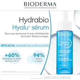 BIODERMA, Hydrabio Hyalu+ Serum, Suero Facial Hidratante, Suaviza Líneas de Expresión, Skincare Piel Deshidratada, 30ML