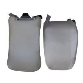 NLQR Middle Jump Seat Cover Replacement Bottom and Back Microfiber Leather Pewter Gray Compatible with Chevy Silverado GMC Sierra 1999-2007