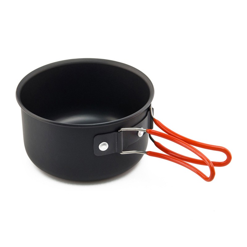 Camping Cookware Set with Camping Stove Folding Spork Cooking Pots