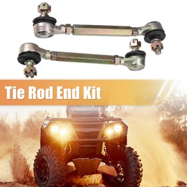 X AUTOHAUX 9cm 3.54" Steering Tie Rod End Tie Rod Link Fit for 50cc 70cc 90cc 110cc 125cc 150cc ATV Quad Four Wheeler with Ball Joint Accessories - Pack of 2