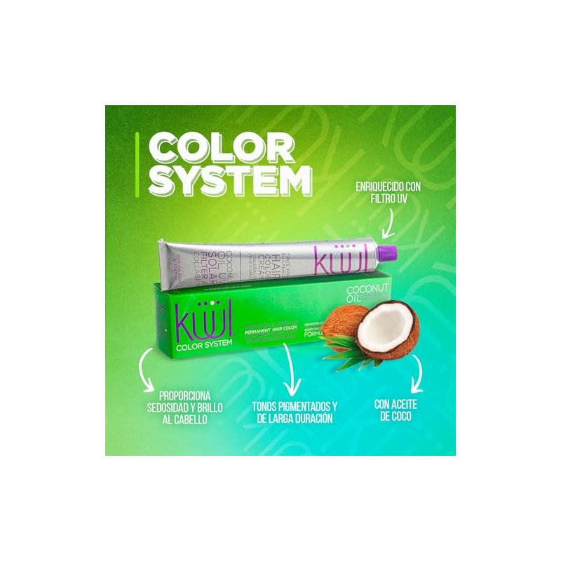 KÜÜL Color System Tono 9.12 Tinte Permanente Color Brillo Hidratación