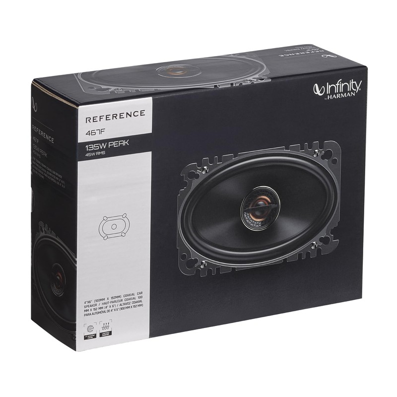 Infinity REF467F Reference Series 4x6 Extreme-Performance Automotive coaxial Speakers