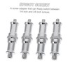 LABRIMP 4pcs Stainless Steel to Adapter Spigot for Light Stand