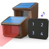 Driveway Alarm- HTZSAFE 1/2Mile Solar Driveway Alarm System- Up to